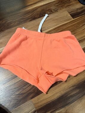 Katie J NYC Coral Orange Girls Sweat Shorts
